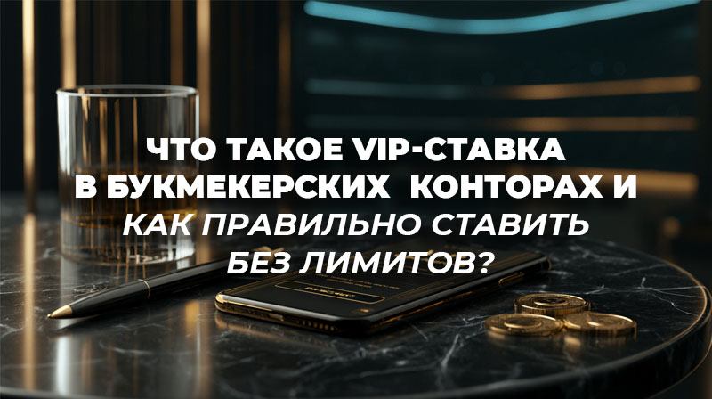 Экран ноутбука с открытым купоном букмекерской конторы и активированной опцией VIP-ставки на крупную сумму денег.